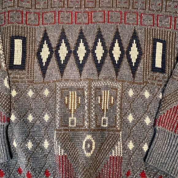 VTG Adolfo Men’s Large Sweater 75% Acrylic 25% Cotton 1980’s 1990’s? - Picture 2 of 5